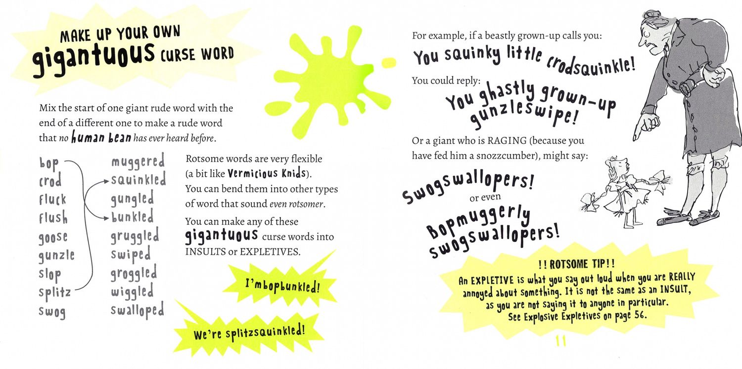Roald Dahl: Roald Dahl's Rotsome & Repulsant Words
