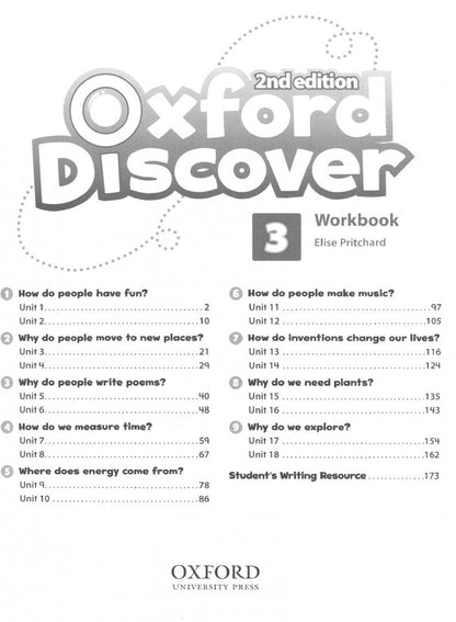 Elise Pritchard: Oxford Discover. Second Edition. Level 3. Workbook with Online Practice