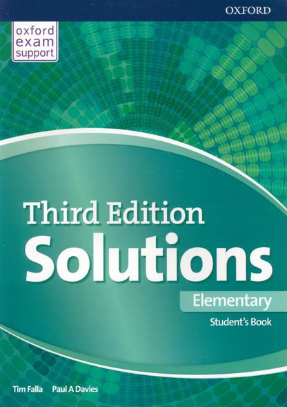 Paul Davies: Solutions. Elementary. Third Edition. Student's Book