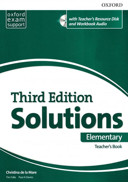 Paul Davies: Solutions. Elementary. Third Edition. Teacher's Book with Teacher's Resource Disk Pack