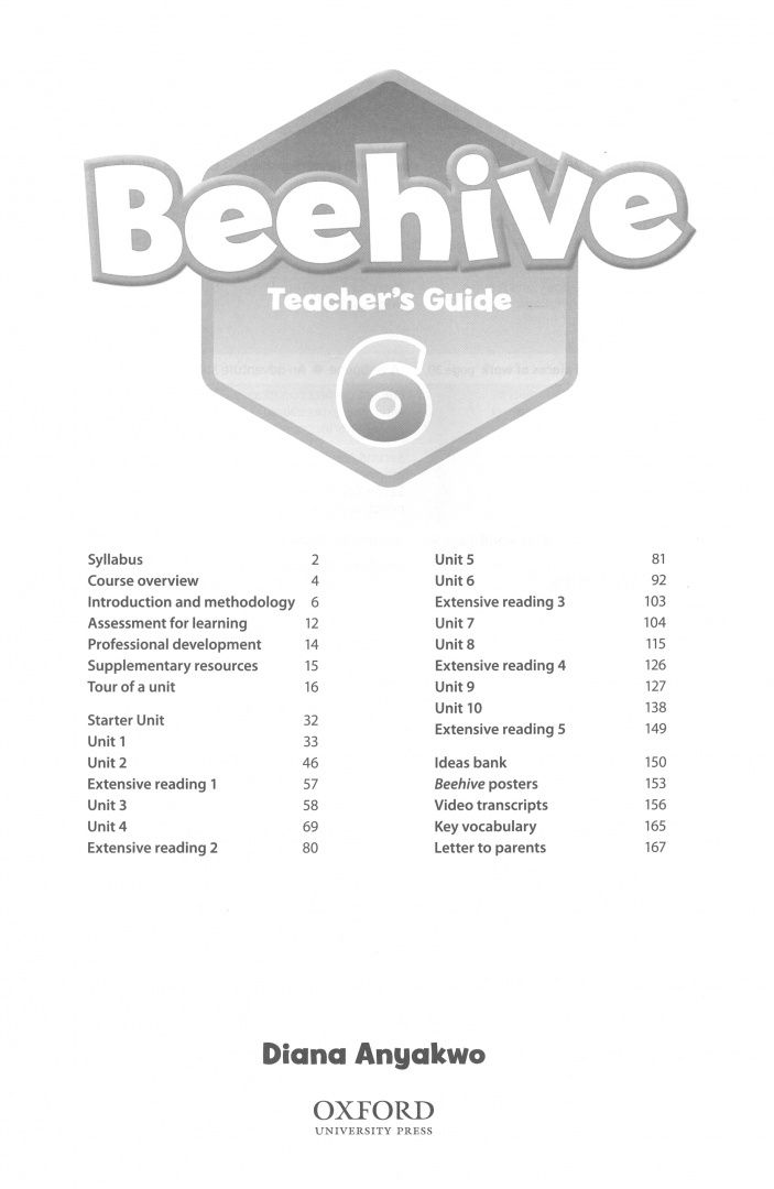 Diana Anyakwo: Beehive. Level 6. Teacher's Guide with Digital Pack