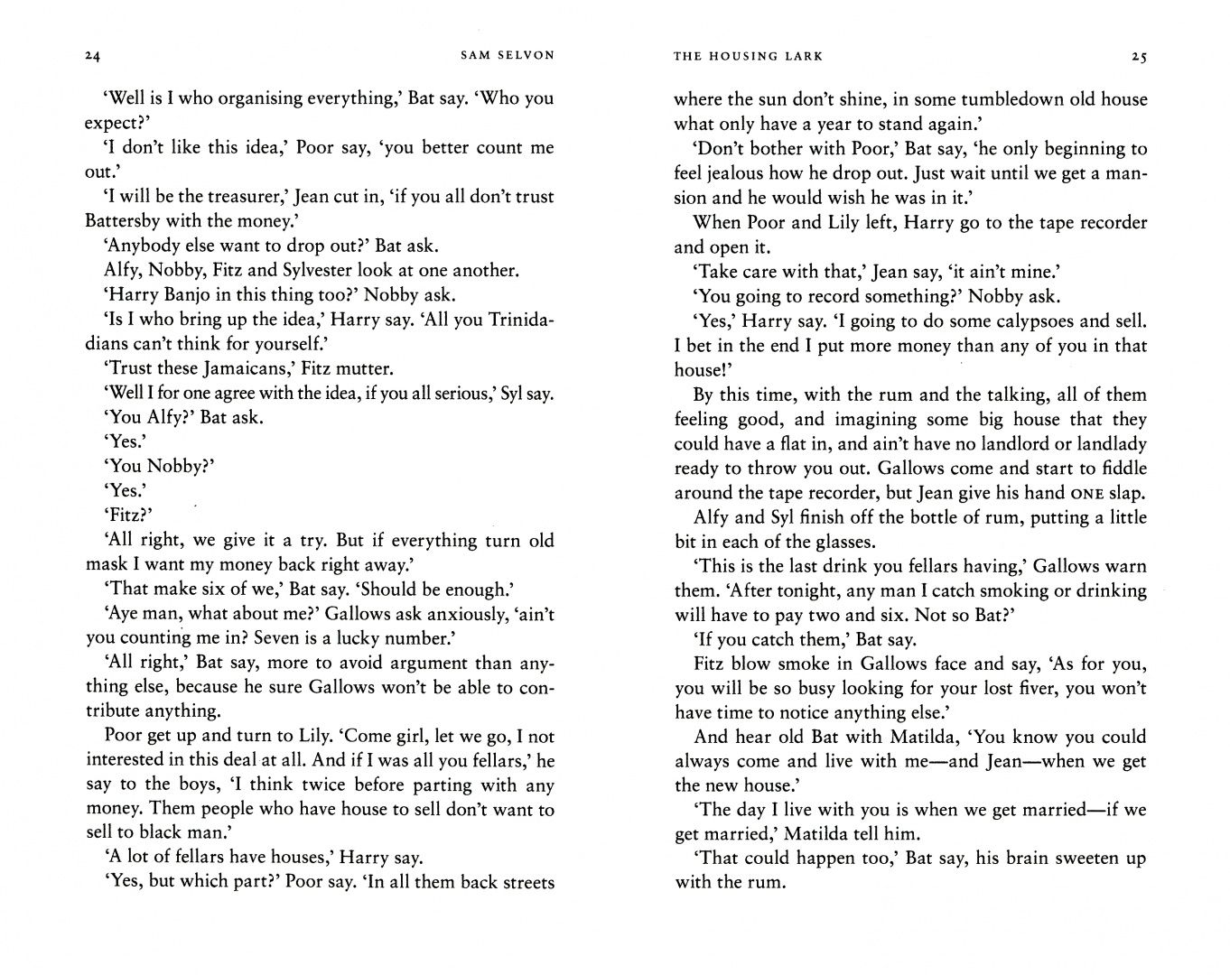 Sam Selvon: The Housing Lark