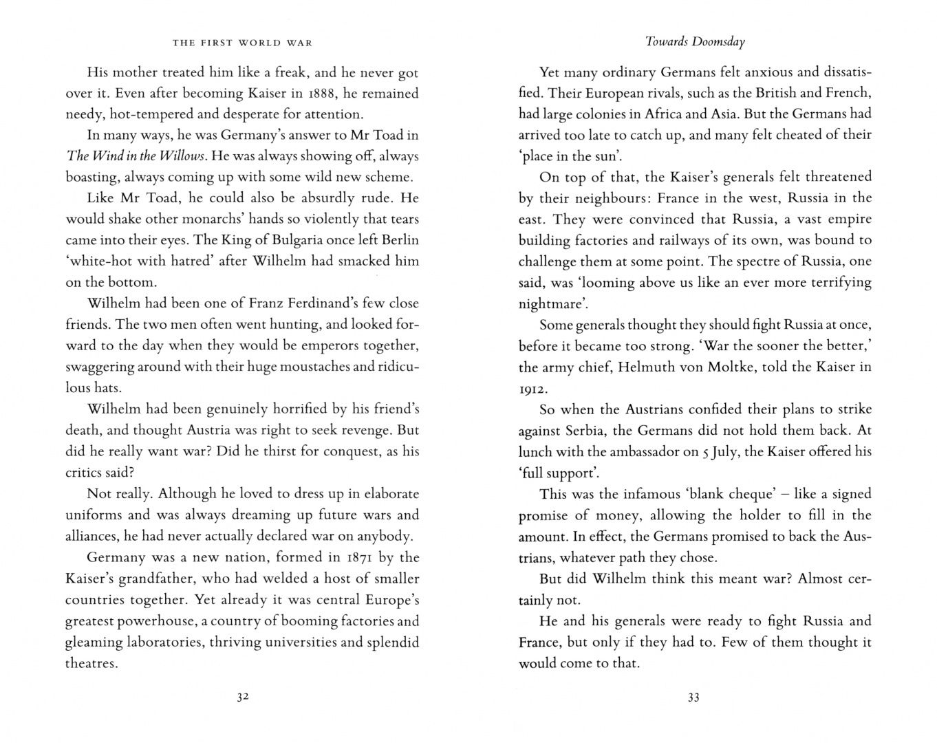 Dominic Sandbrook: Adventures in Time. The First World War