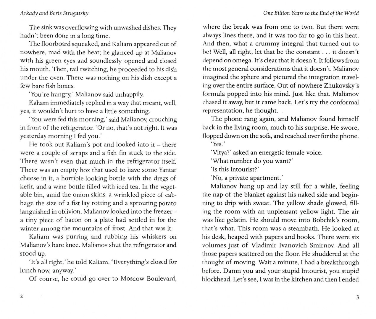 Arkady Strugatsky: One Billion Years to the End of the World