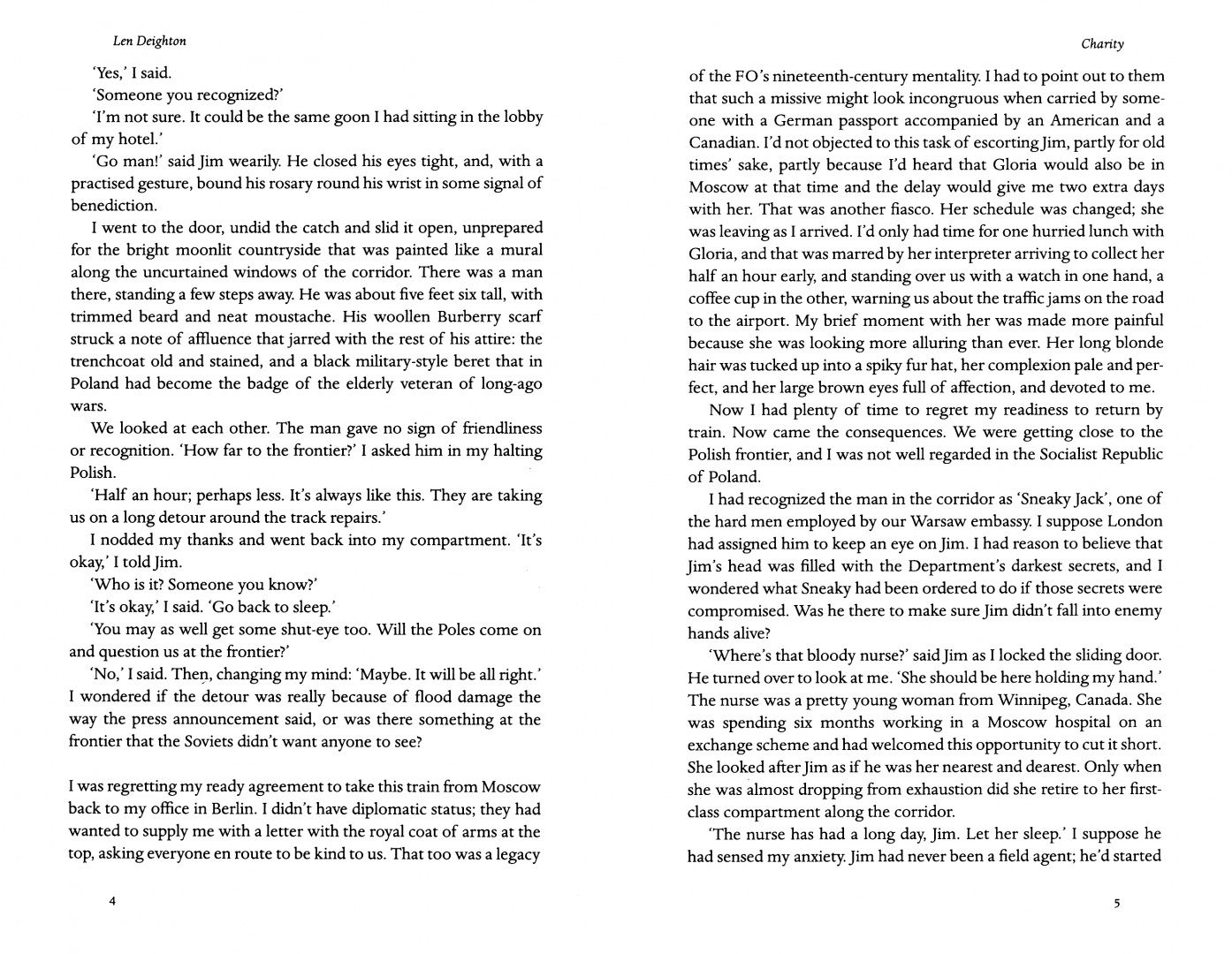Len Deighton: Charity