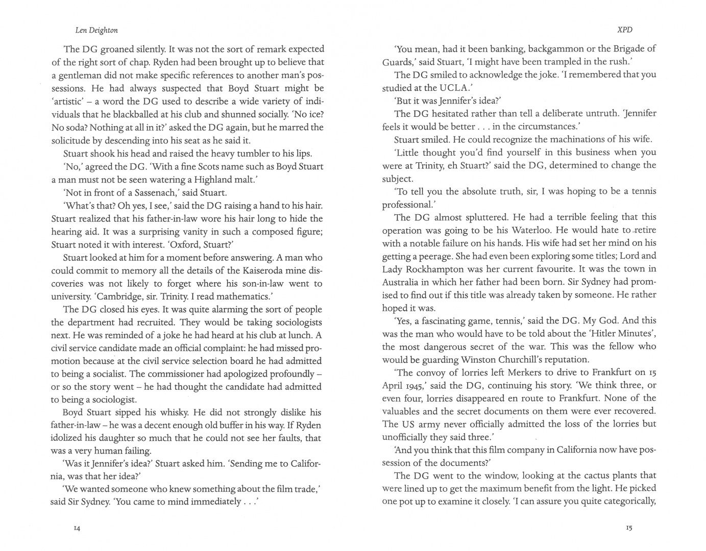 Len Deighton: XPD