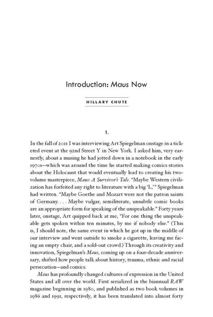 Art Spiegelman: Maus Now. Selected Writing