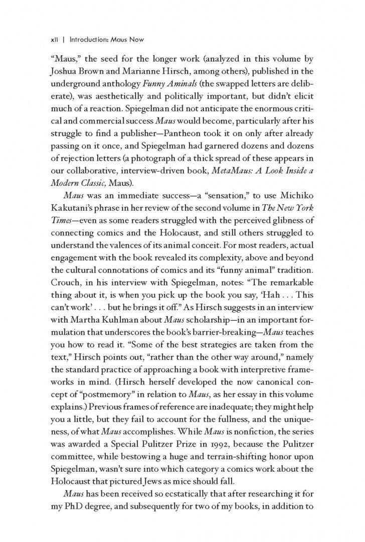 Art Spiegelman: Maus Now. Selected Writing