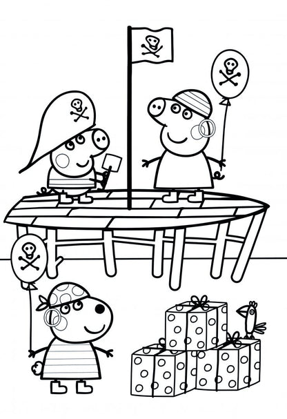 Peppa's Brilliant Bumper Colouring Book