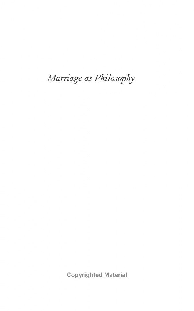 Devorah Baum: On Marriage
