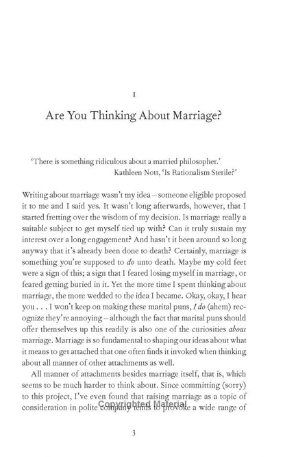 Devorah Baum: On Marriage