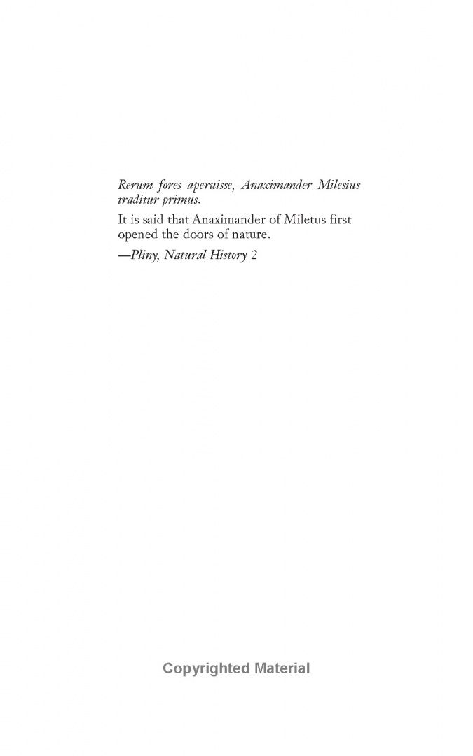 Carlo Rovelli: Anaximander. And the Nature of Science
