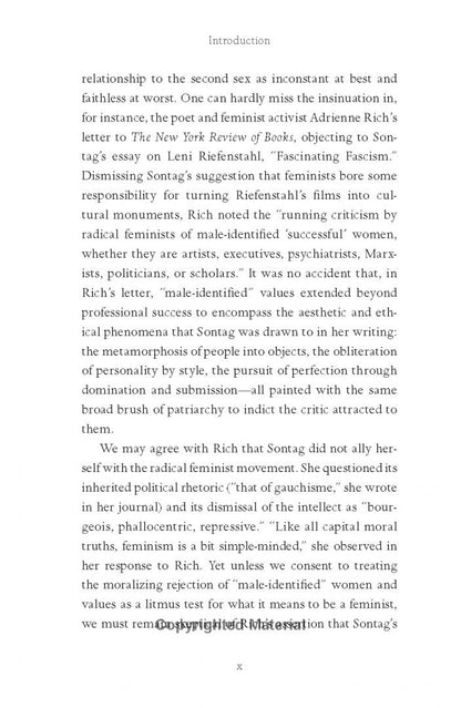 Susan Sontag: On Women