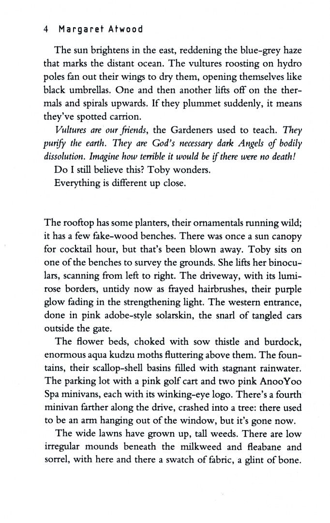 Margaret Atwood: The Year Of The Flood