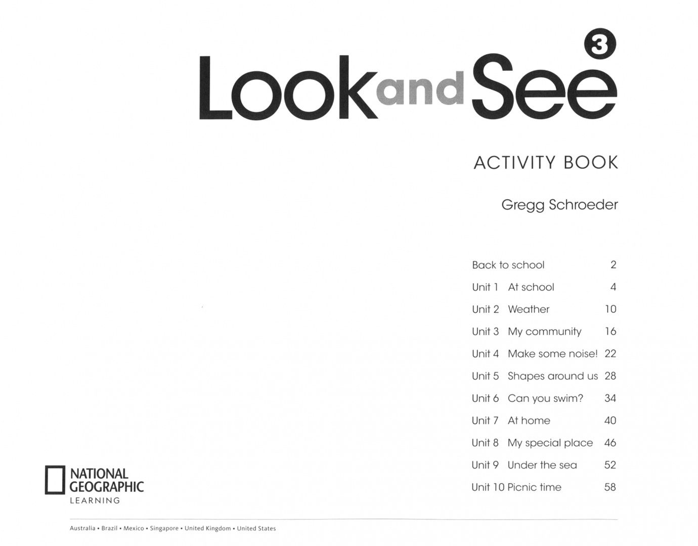 Gregg Schroeder: Look and See. Level 3. Activity Book