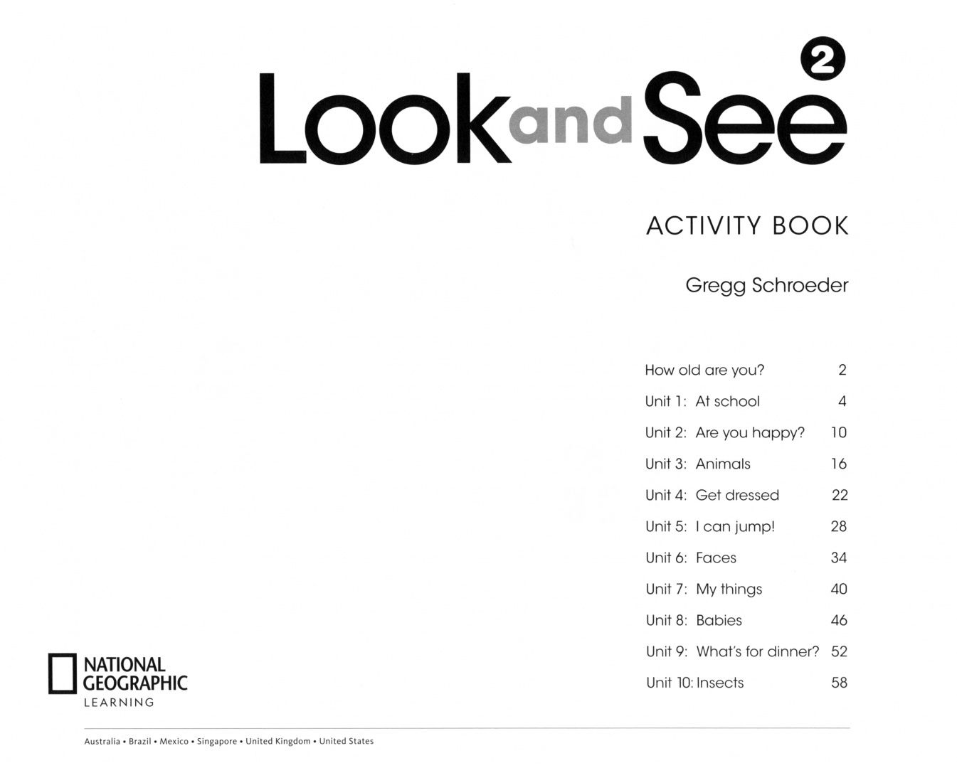 Gregg Schroeder: Look and See. Level 2. Activity Book