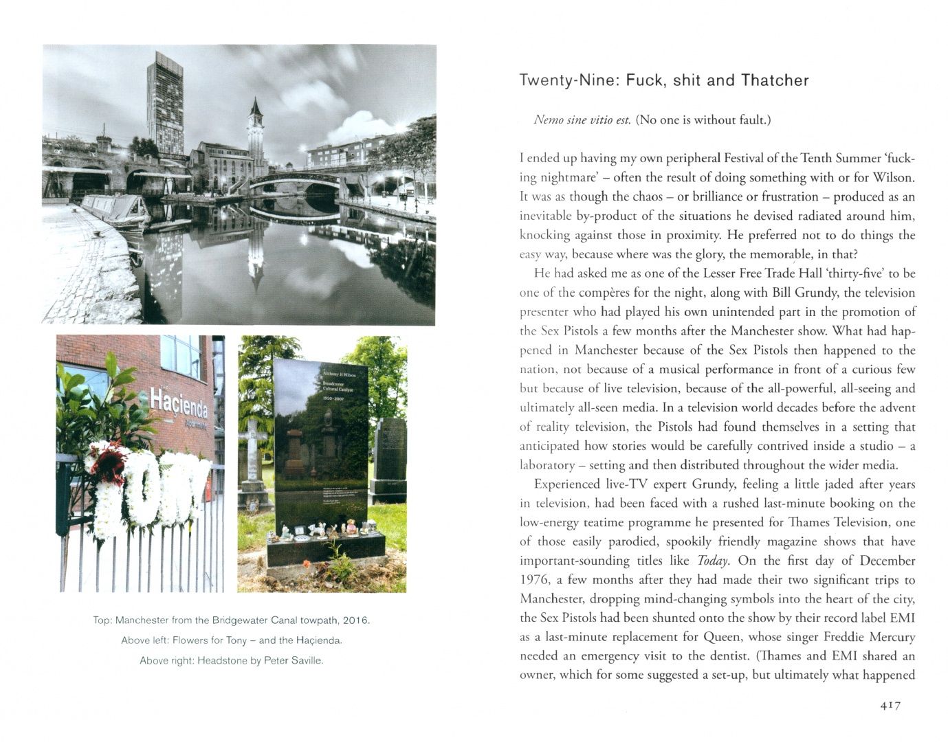 Paul Morley: From Manchester with Love. The Life and Opinions of Tony Wilson