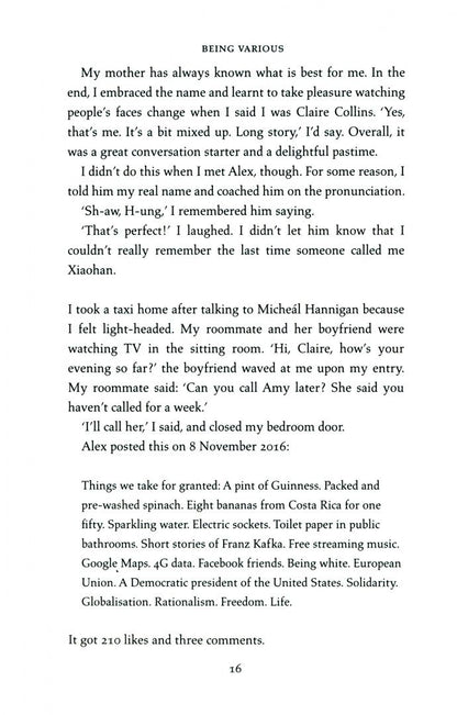 Lisa McInerney: Being Various. New Irish Short Stories