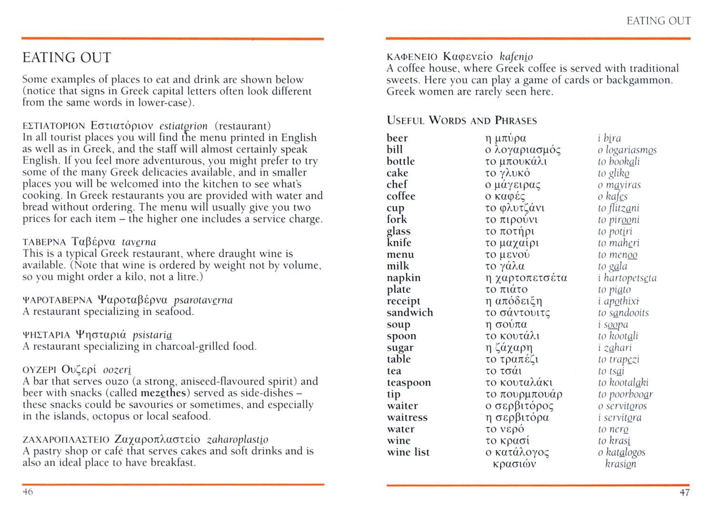 Greek Phrase Book