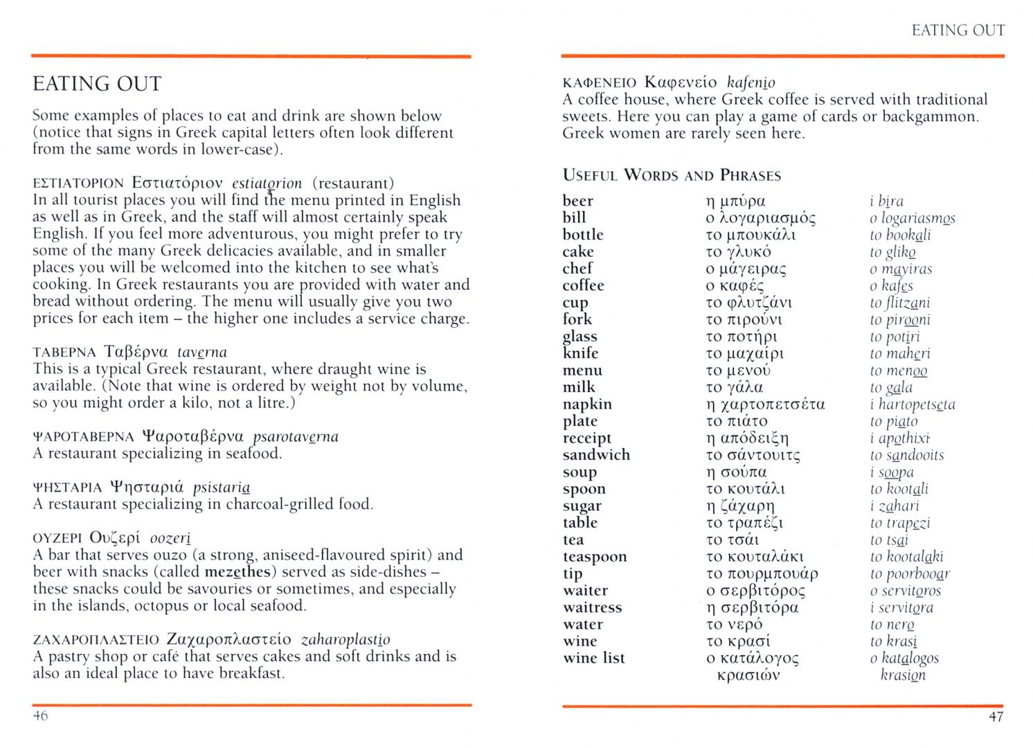 Greek Phrase Book