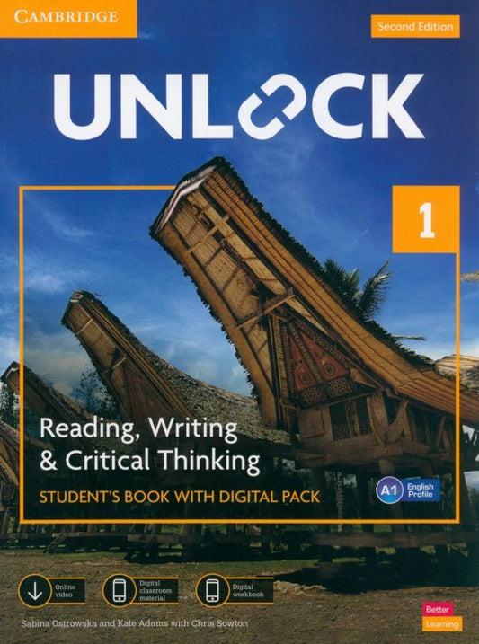 Kate Adams: Unlock 2nd Edition. Level 1. Reading, Writing & Critical Thinking. Student's Book with Digital Pack
