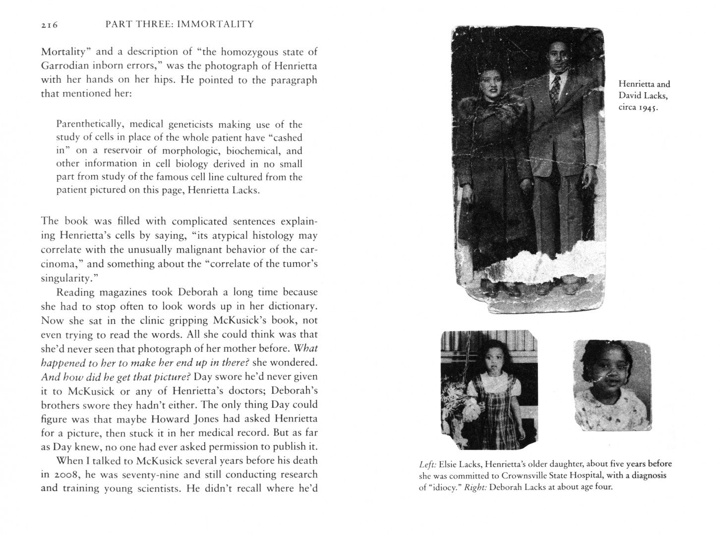 Rebecca Skloot: The Immortal Life of Henrietta Lacks