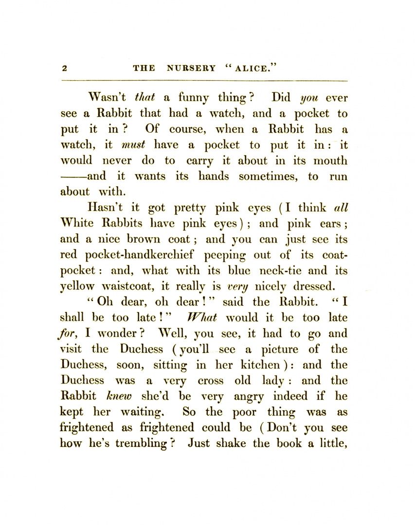 Lewis Carroll: The Nursery Alice