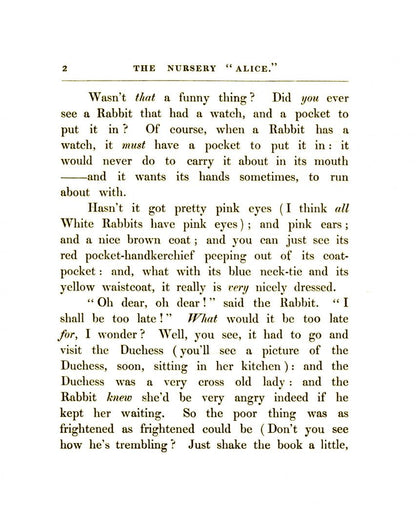 Lewis Carroll: The Nursery Alice