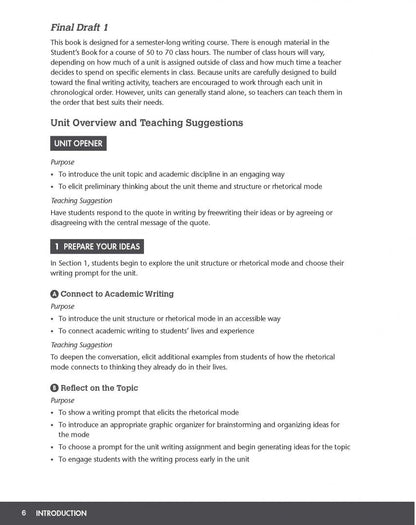 David Bohlke: Final Draft. Level 1. Teacher's Manual