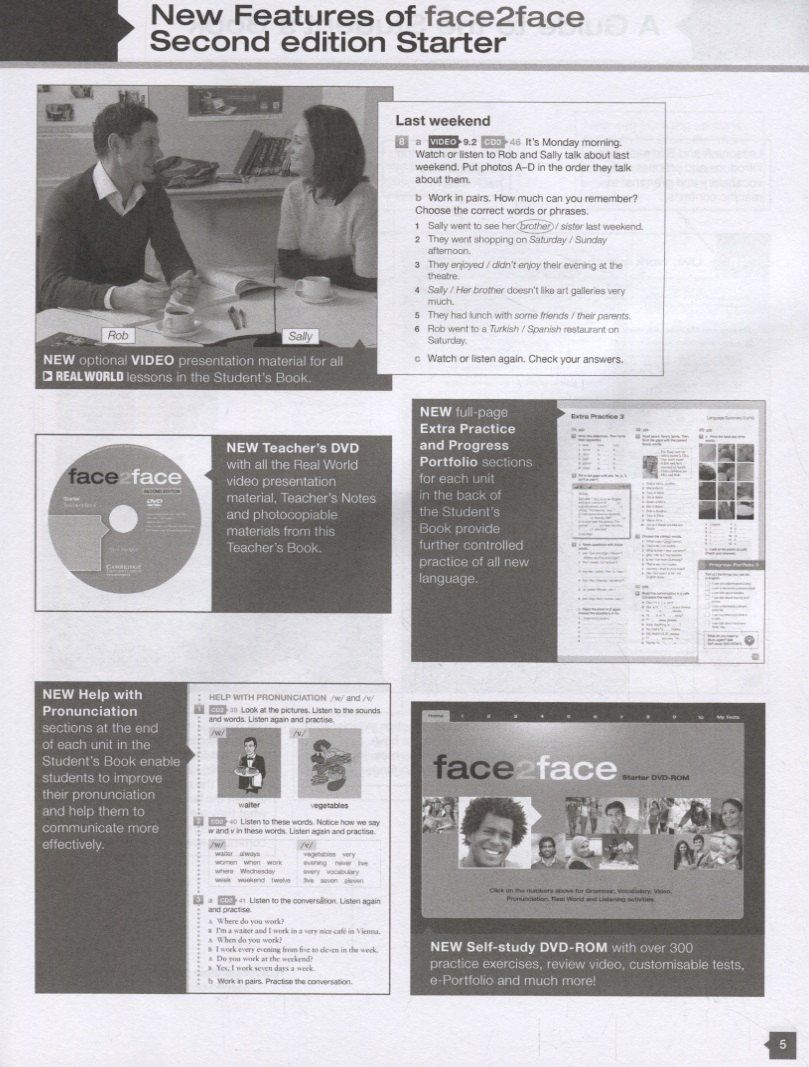 Face2Face 2Ed Starter TB+DVD