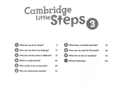 Gabriela Zapiain: Cambridge Little Steps. Level 3. Activity Book