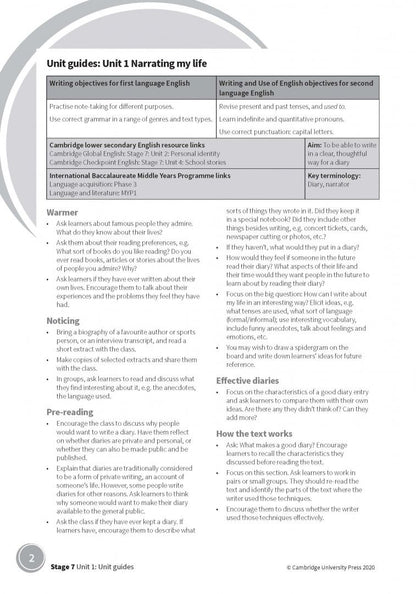 Annie Altamirano: Cambridge Grammar and Writing Skills 7-9 Teacher's Resource
