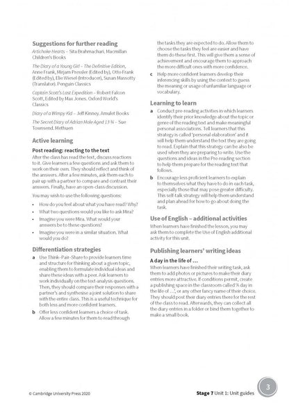 Annie Altamirano: Cambridge Grammar and Writing Skills 7-9 Teacher's Resource