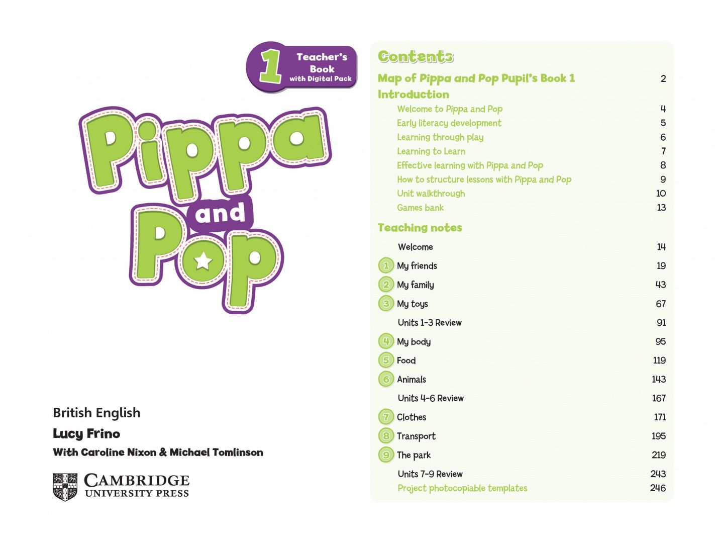 Lucy Frino: Pippa and Pop. Level 1. Teacher's Book with Digital Pack