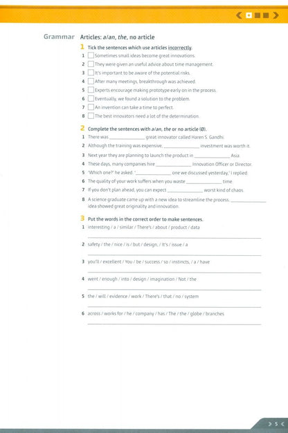 Eunice Yeates: Business Partner. C1. Workbook