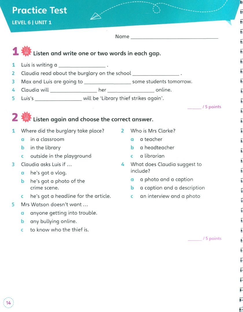 Sarah Lewis: English Code. Level 6. Assessment Book