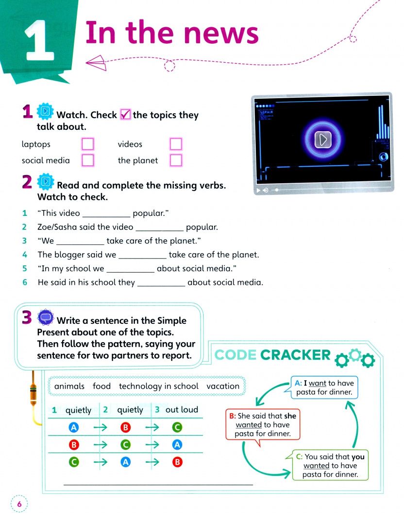 Katie Foufouti: English Code. Level 6. Grammar Book with Video Online Access Code