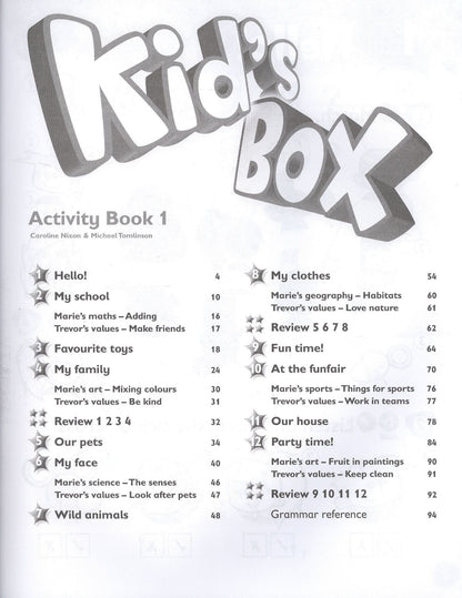 Caroline Nixon: Kids Box. British English. Activity Book 1 with Online Resources. Updated Second Edition