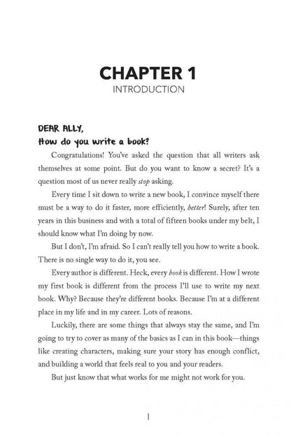 Ally Carter: Dear Ally, How Do You Write a Book?