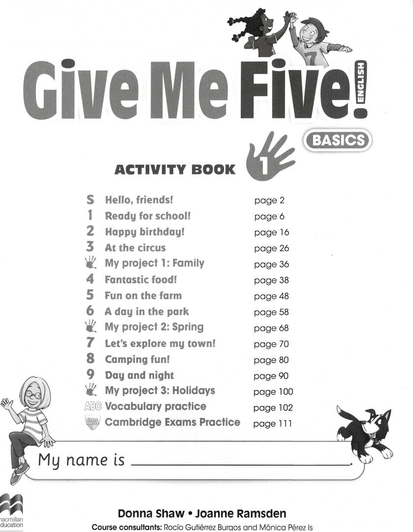 Joanne Ramsden: Give Me Five! Level 1. Basics Activity Book with Digital Activity Book