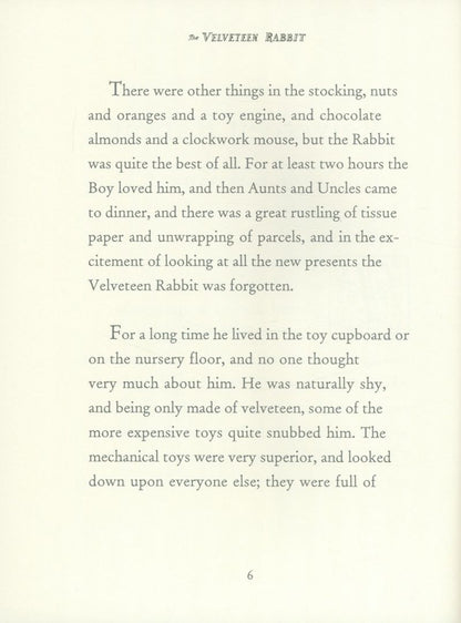 Margery Williams: The Velveteen Rabbit