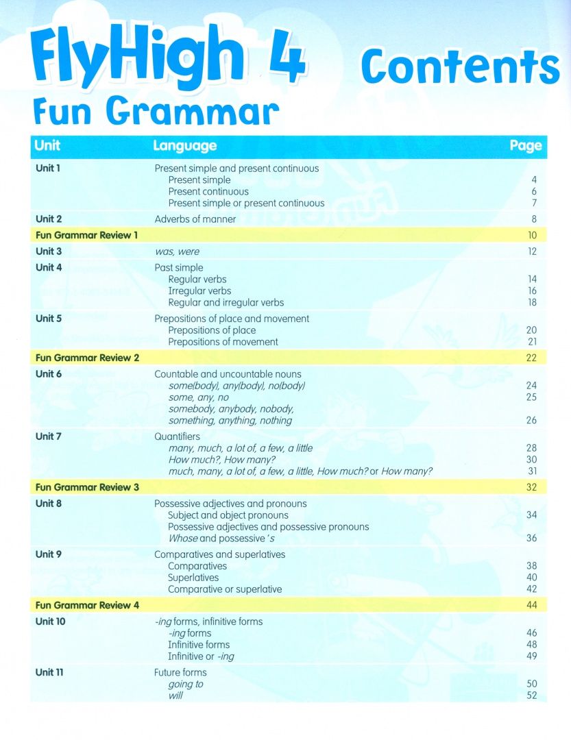 Tamzin Thompson: Fly High. Level 4. Fun Grammar Pupils Book