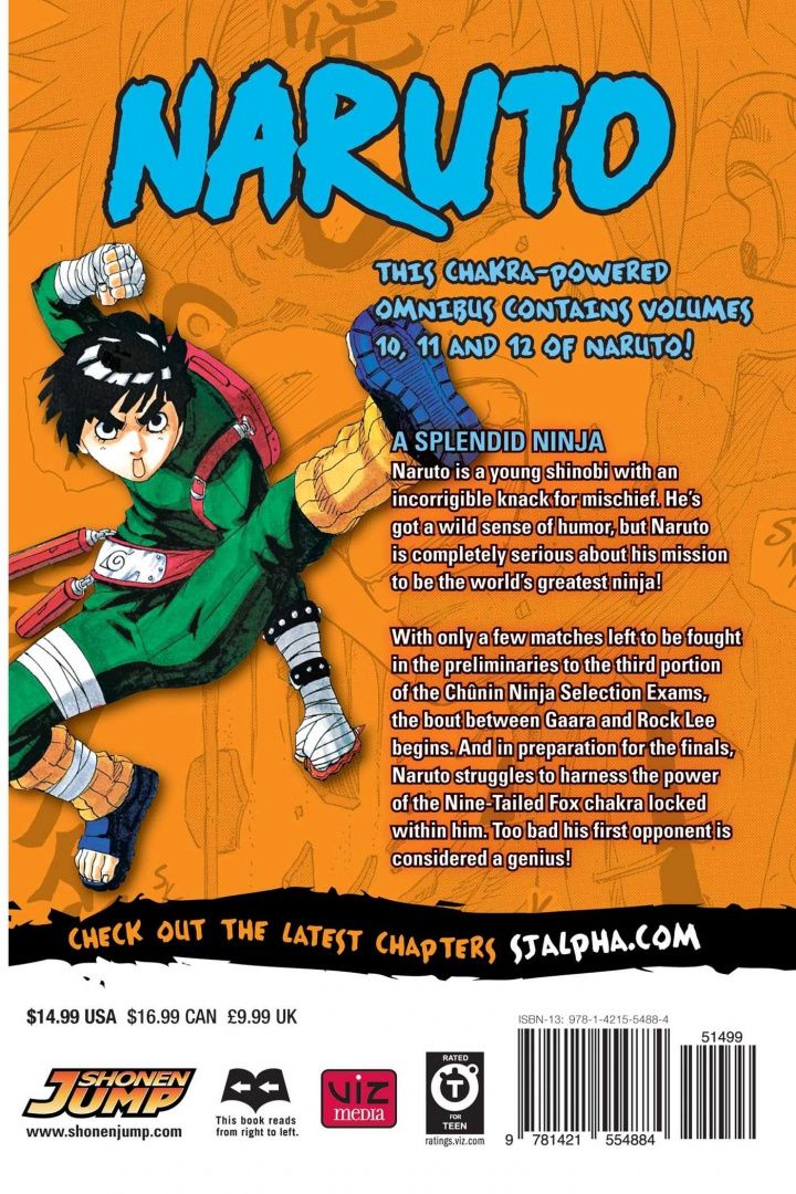 Кисимото Масаси: Naruto. 3-in-1 Edition. Volume 4