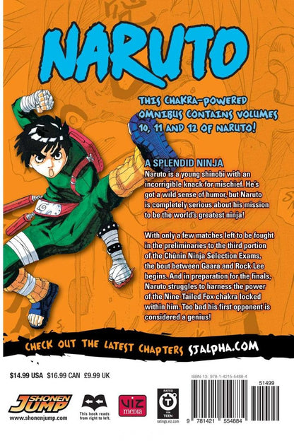 Кисимото Масаси: Naruto. 3-in-1 Edition. Volume 4