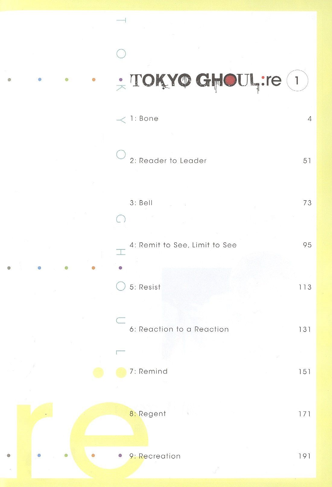 Sui Ishida: Tokyo Ghoul: Re, Vol. 1