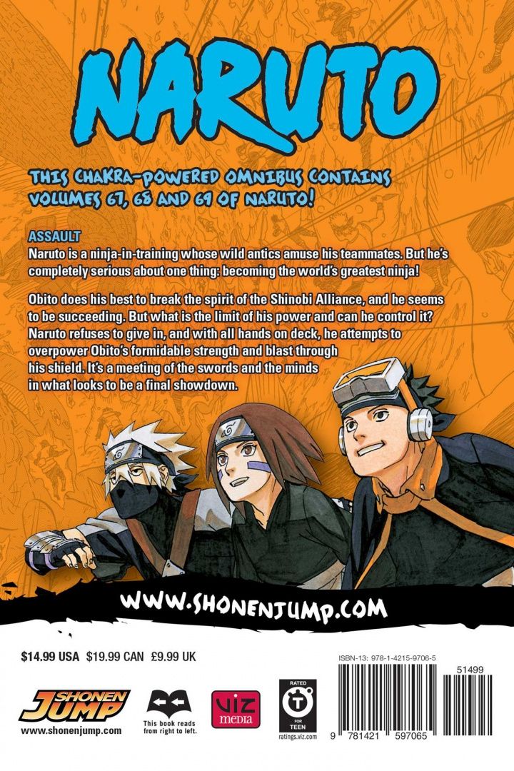 Кисимото Масаси: Naruto. 3-in-1 Edition. Volume 23. Volumes 67-68-69