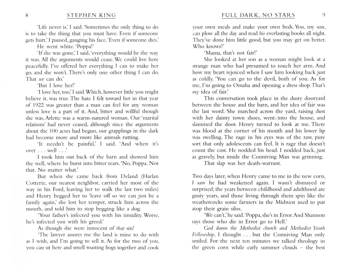 Stephen King: Full Dark, No Stars