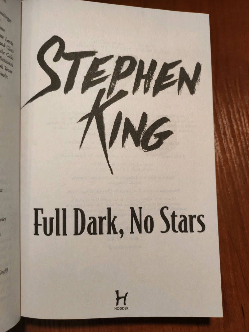 Stephen King: Full Dark, No Stars
