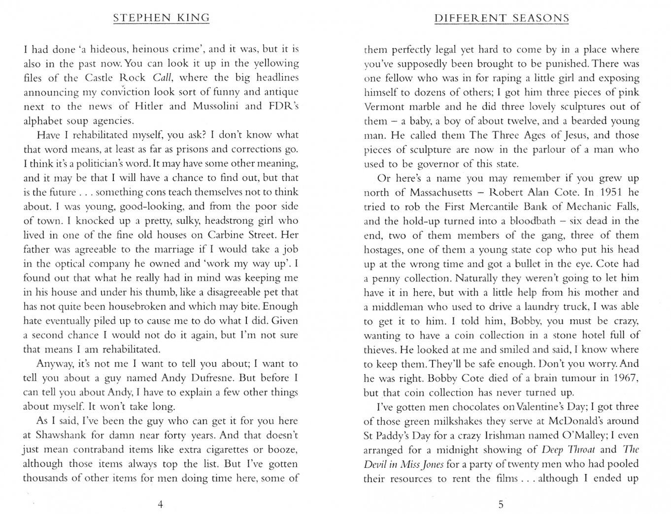 Stephen King: Different Seasons