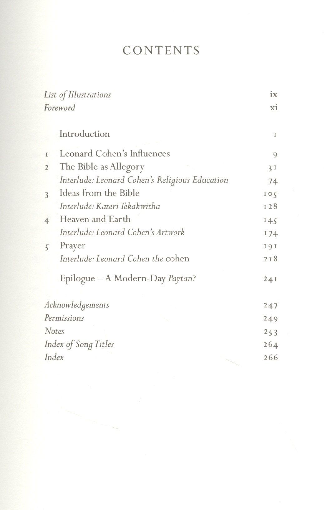 Harry Freedman: Leonard Cohen